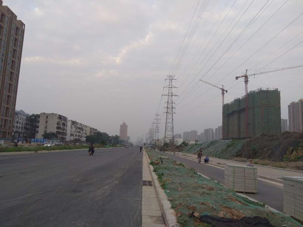 金水路西延(西站路)高壓輸電線路架空入地一期建設(shè)工程順利完工